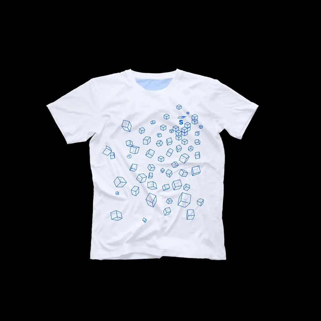 Cubes Fountain Tee - View 1